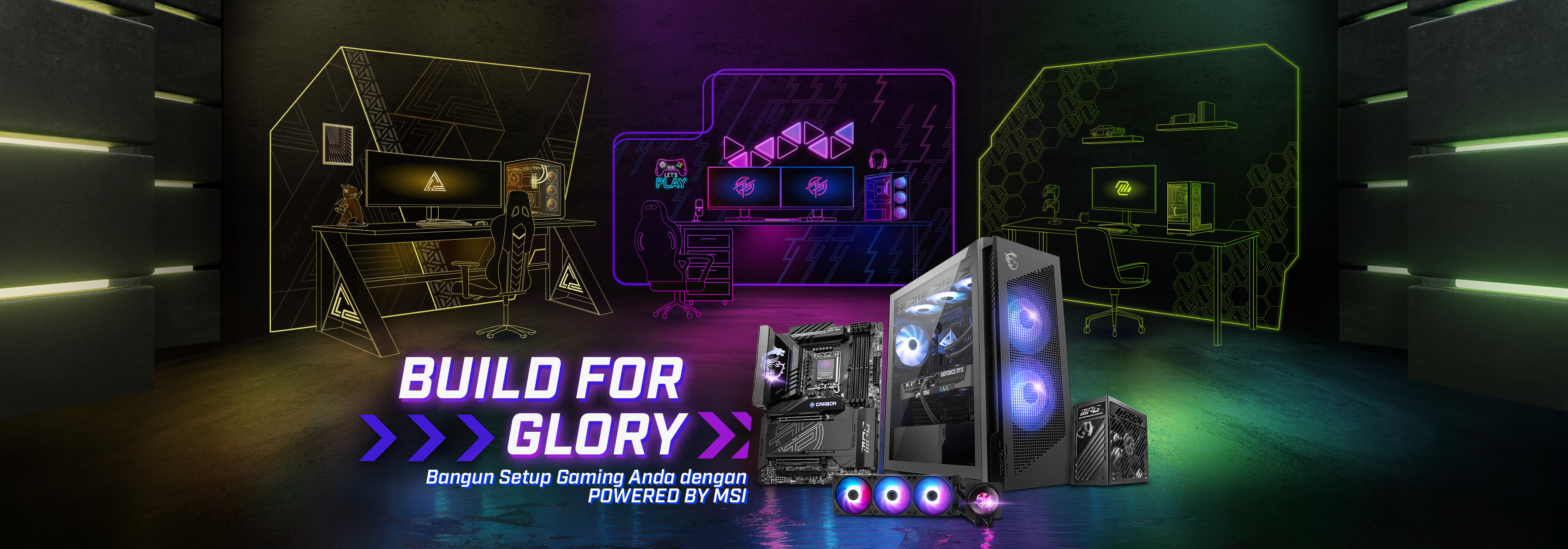 Build For Glory BANGUN-SETUP GAMING ANDA DENGAN POWERED BY MSI